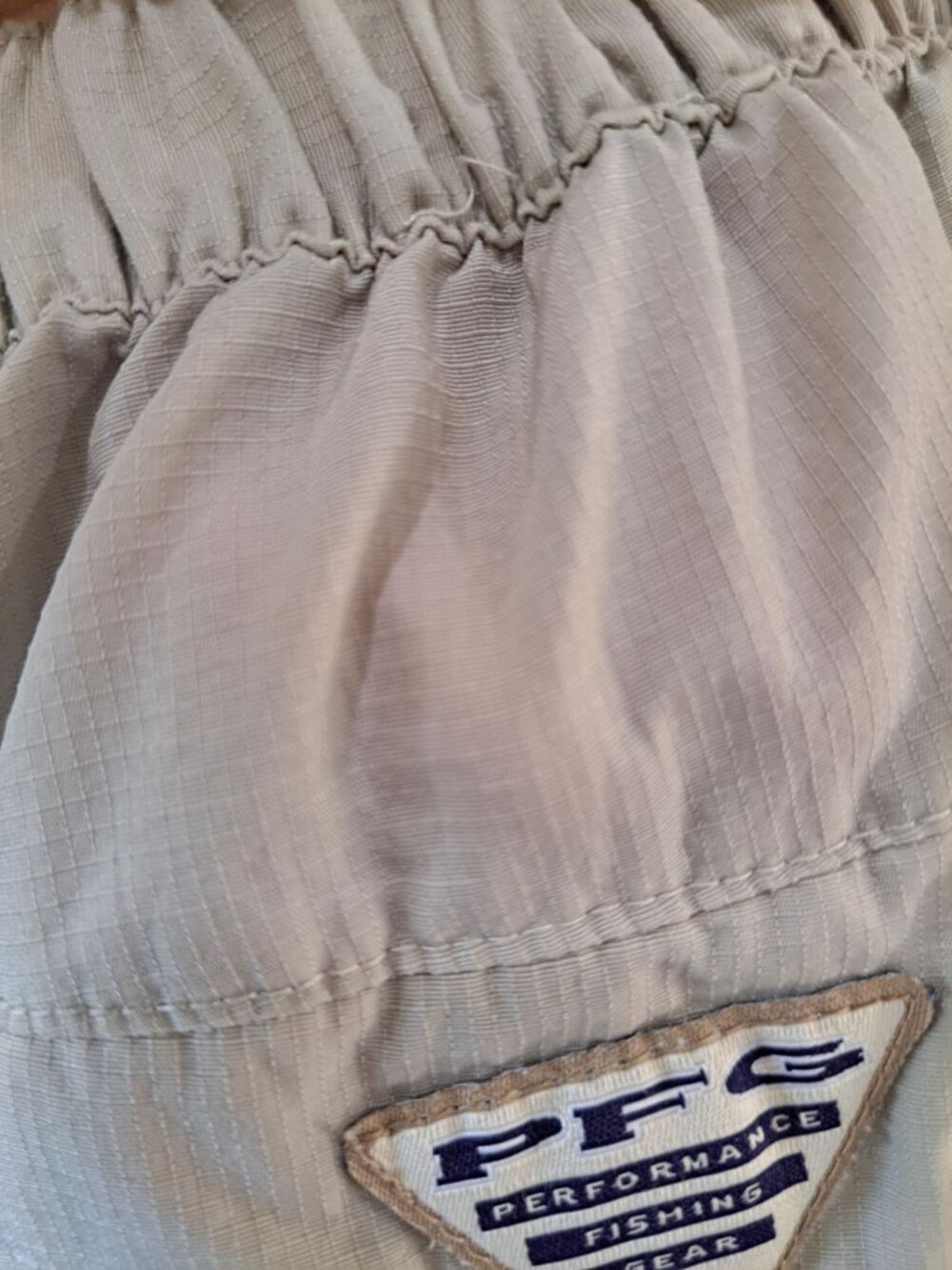 Columbia PFG Convertible Fishing Pants Omni-Shade Zip-Off Shorts Beige Women's L - Picture 6 of 15